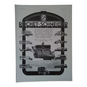 A paper advertisement Rochet -Schneider