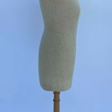 Mannequin of couture 1900 fabric structure wood