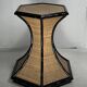 Table d'appoint en rotin et bambou de style Régence en palmier côtier, France, années 1970