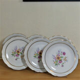 Assiettes de table anciennes en porcelaine estampillé C.N.P