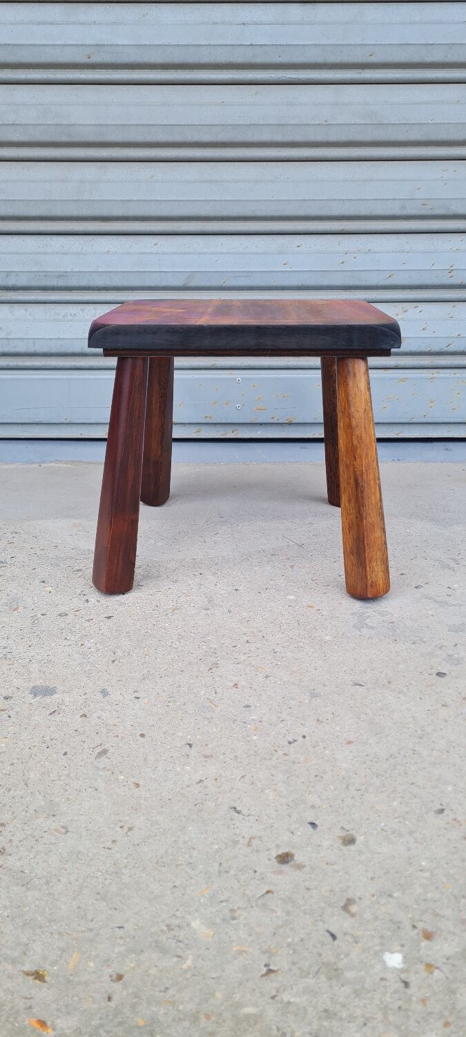 Elm milking stool