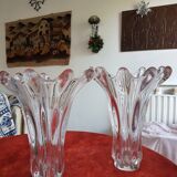 2 grands vases cristallin au plomb