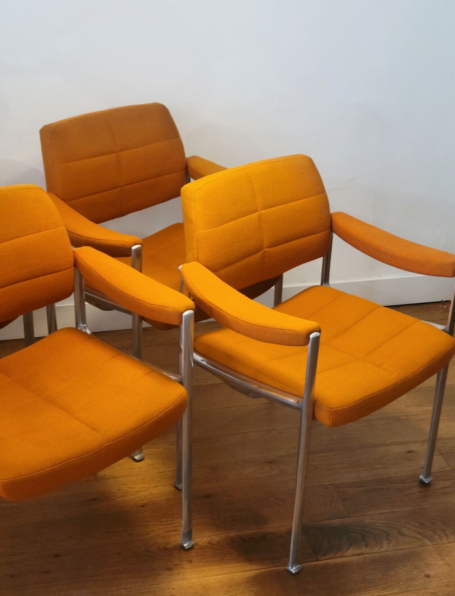 Ensemble de 4 fauteuils Miller Borgsen pour Röder & Söhne, Allemagne, 1974