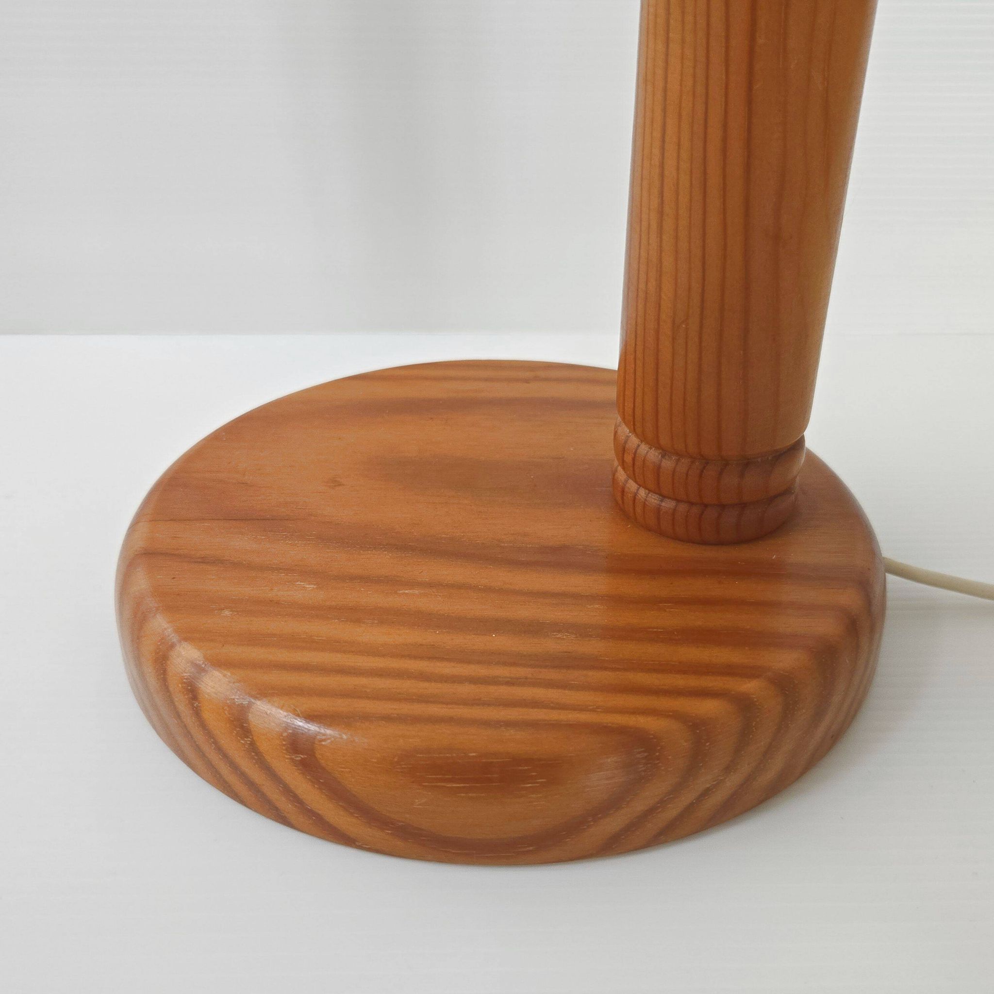 Vintage pine lamp for Solbackens Svarveri, 1970s