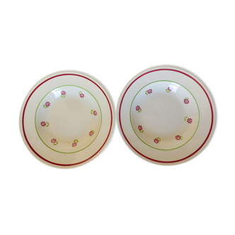 2 deep plates from Gien, Christian model 2107129