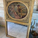 Wooden trumeau and gilded stucco - 175x105cm