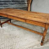 Antique French table farm dining table 19th century 73 x 201 cm