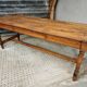 Antique French table farm dining table 19th century 73 x 201 cm
