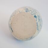 Heavy mixed earthenware vase signed under the base FC