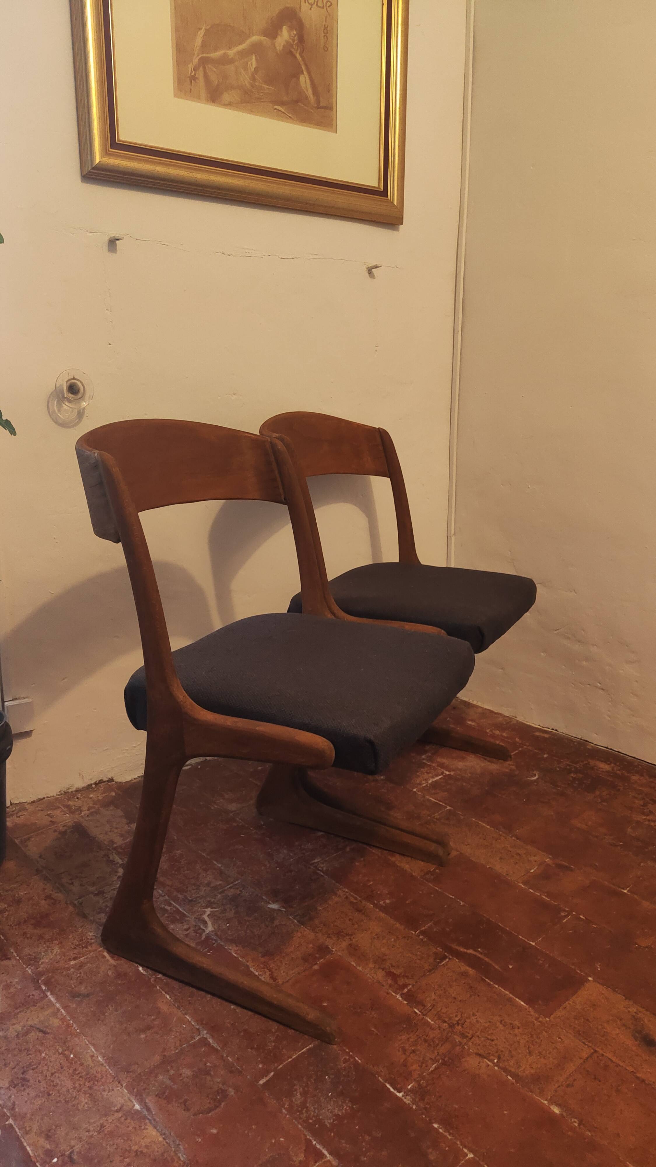 Pair of Baumann Kangaroo chairs
