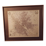 Carte historique – Plan de Paris en 1654 d'après Caspar Merian