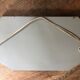 Octagonal mirror beveled oval with rope 50-60 years  - 35x50cm