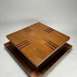 Sculptural Décon Coffee Table in Wood, Italy, 1970s