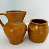 Pichet et pot en grès