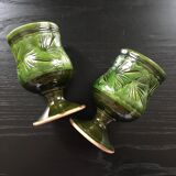 Set of 2 ceramic glasses
