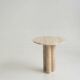 Table d'appoint Trio n° 2 en travertin