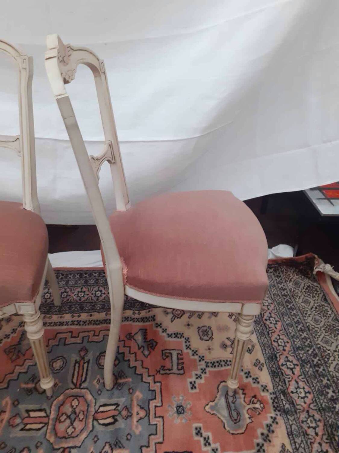 Pair of wooden chairs