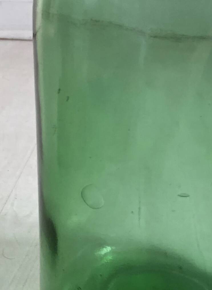 Dame jeanne vase vintage vert 5 litres