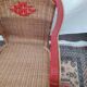 Fauteuil osier relooké
