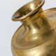 Vintage Indian Pot Lota in Brass, Sculptural Vase and Ritual Container
