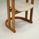 Set of 6 curverd beech wood dining chairs, 1960s Germany.