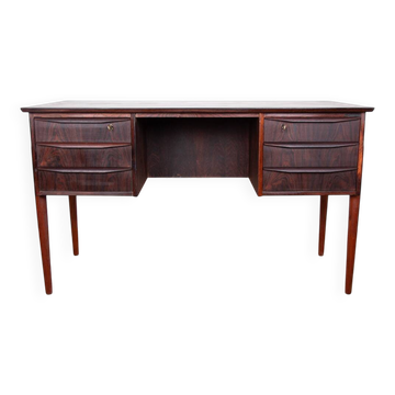 Bureau danois en palissandre et piètement en teck, Johannes Andersen 1960
