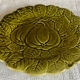 6 old Sarreguemines slip plates
