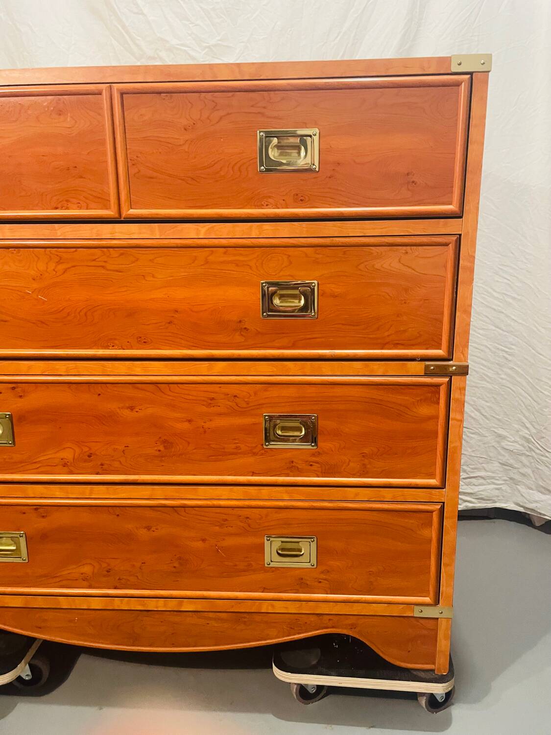 Marine chest of drawers Gautier 1991 furniture with brass handles