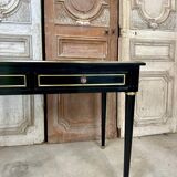 Petit bureau noir style Louis XVI