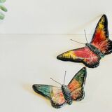 Vintage ceramic wall butterflies
