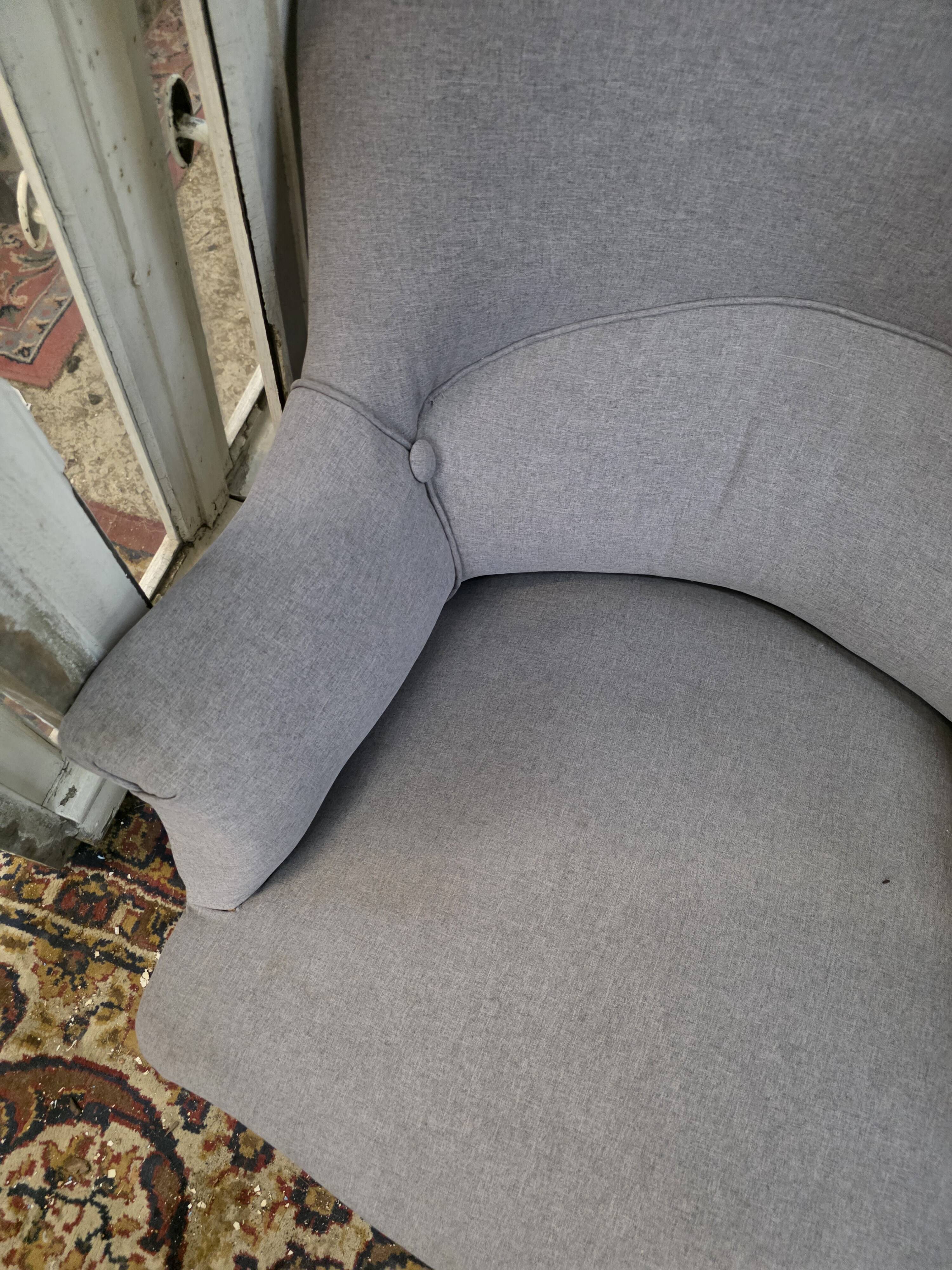 Paire de fauteuils crapaud Napoléon III