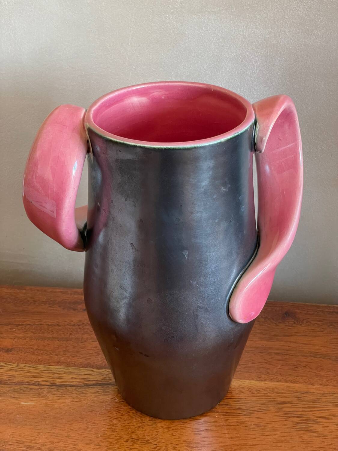 Signed ceramic vase