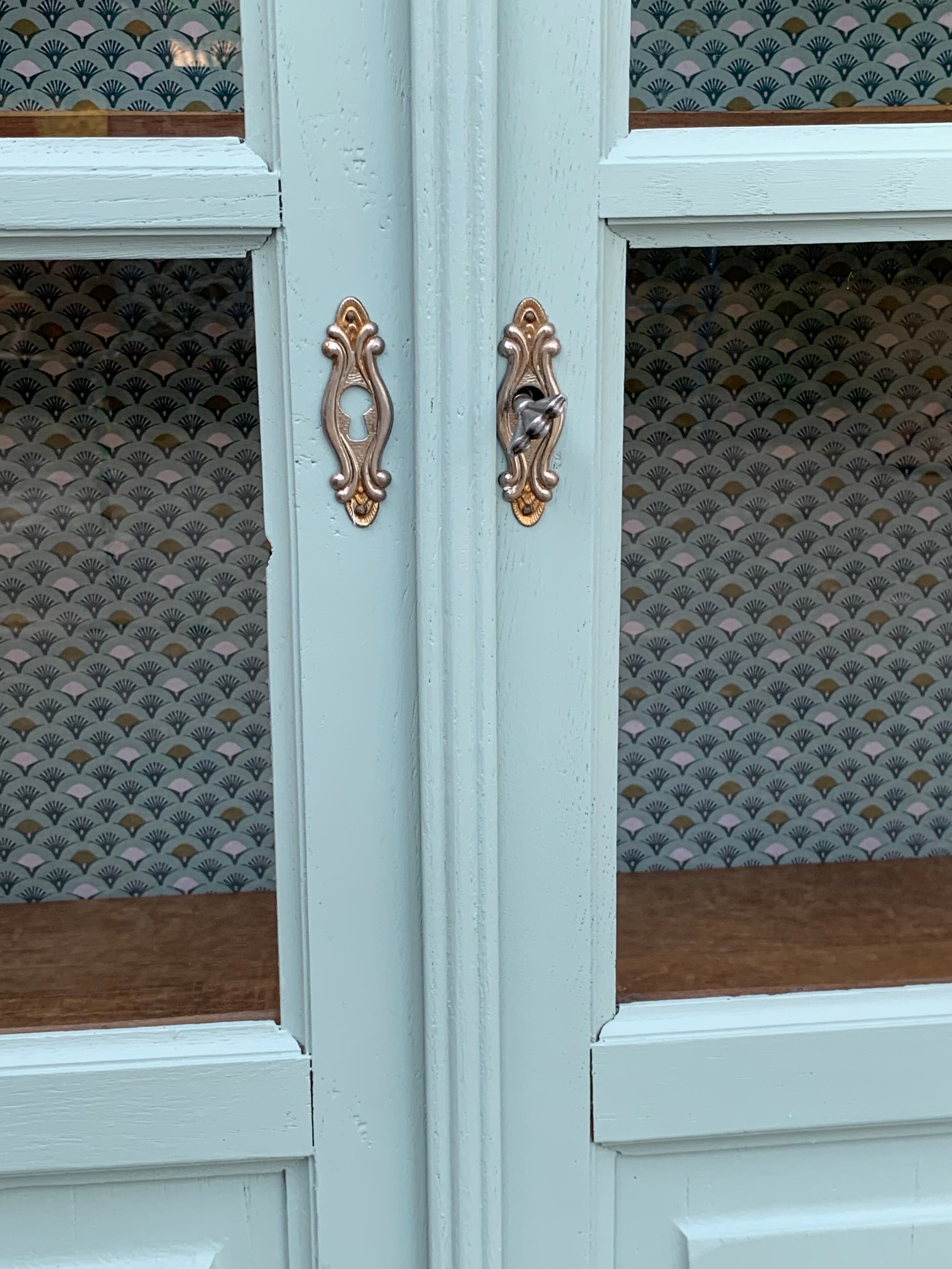 Parisian glass cabinet art deco 1940