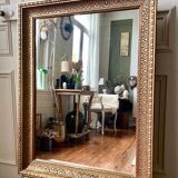 Large gilded wood mirror