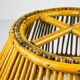 Vintage rattan basket, Italy, 1960s