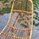 Vintage dining room attributed to Audoux and Minet in bamboo and rattan