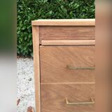 Commode 4 tiroirs vintage pieds compas
