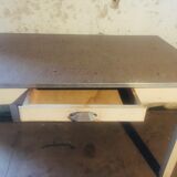 1930s country table/bistro table in its pattine