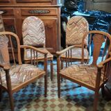 Ensemble fauteuils et chaises art déco