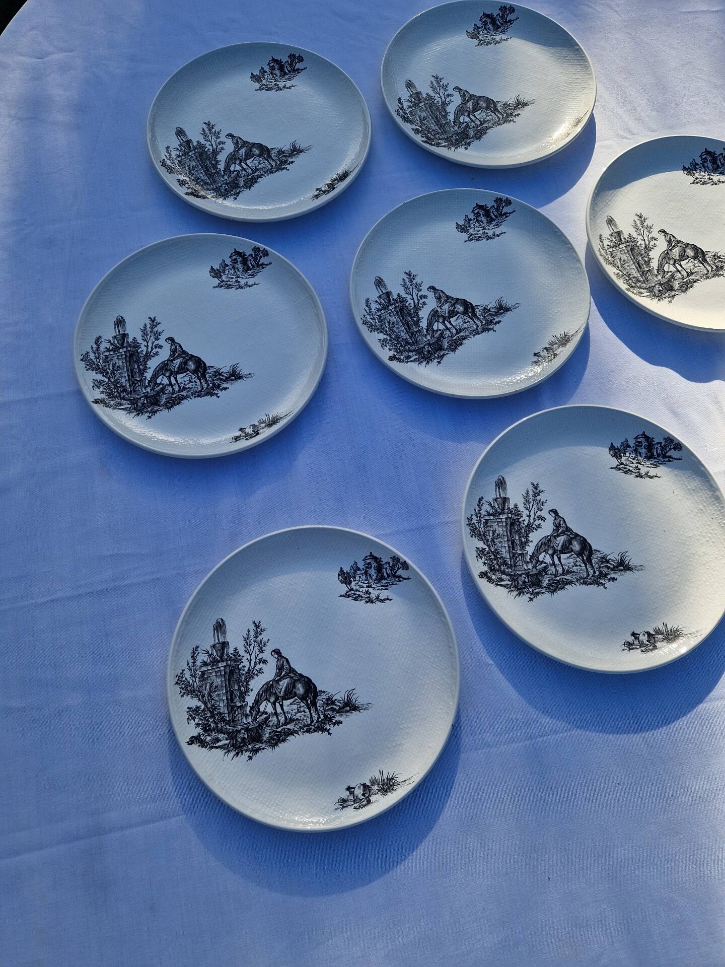 8 flat plates model Pastorale Salins manufacture