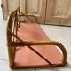 1960s rattan shelf with terracotta top