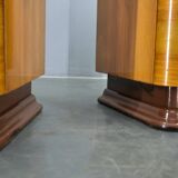 1942s set of bedside tables by Jindrich Halabala, Czechoslovakia