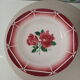 Lot of 6 hollow plates Digoin Sarreguemines