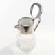 Art Deco wine jug, glass, Germany, 1920s