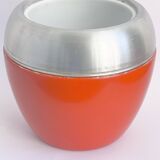 Large Apple Metal Orange Ice Bucket