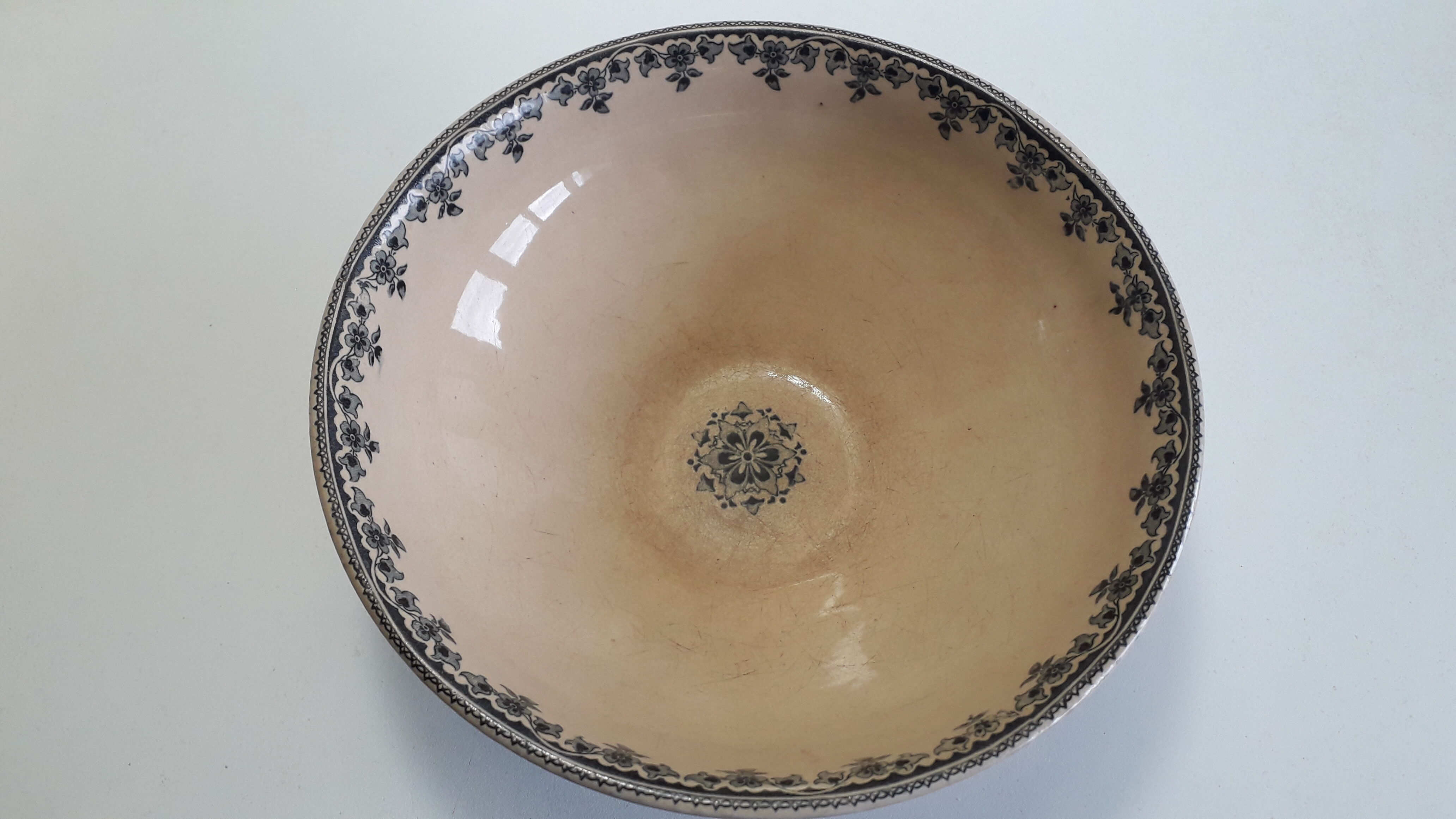 Decor floral salad bowl Choisy Le Roi H.B & cie