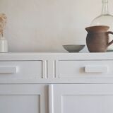 Old white parisian buffet
