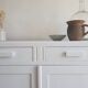 Old white parisian buffet