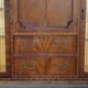Vintage buffet display cabinet circa 1940 in flame mahogany and satinwood.