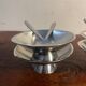 Ice cream sorbet bowl design by Guy Degrenne with spoons